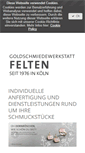 Mobile Screenshot of goldschmied-felten.de